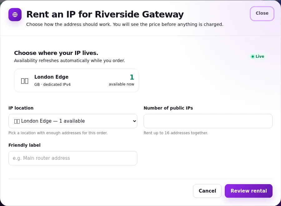 Public IP controls for a MikroTik router behind Starlink or CGNAT