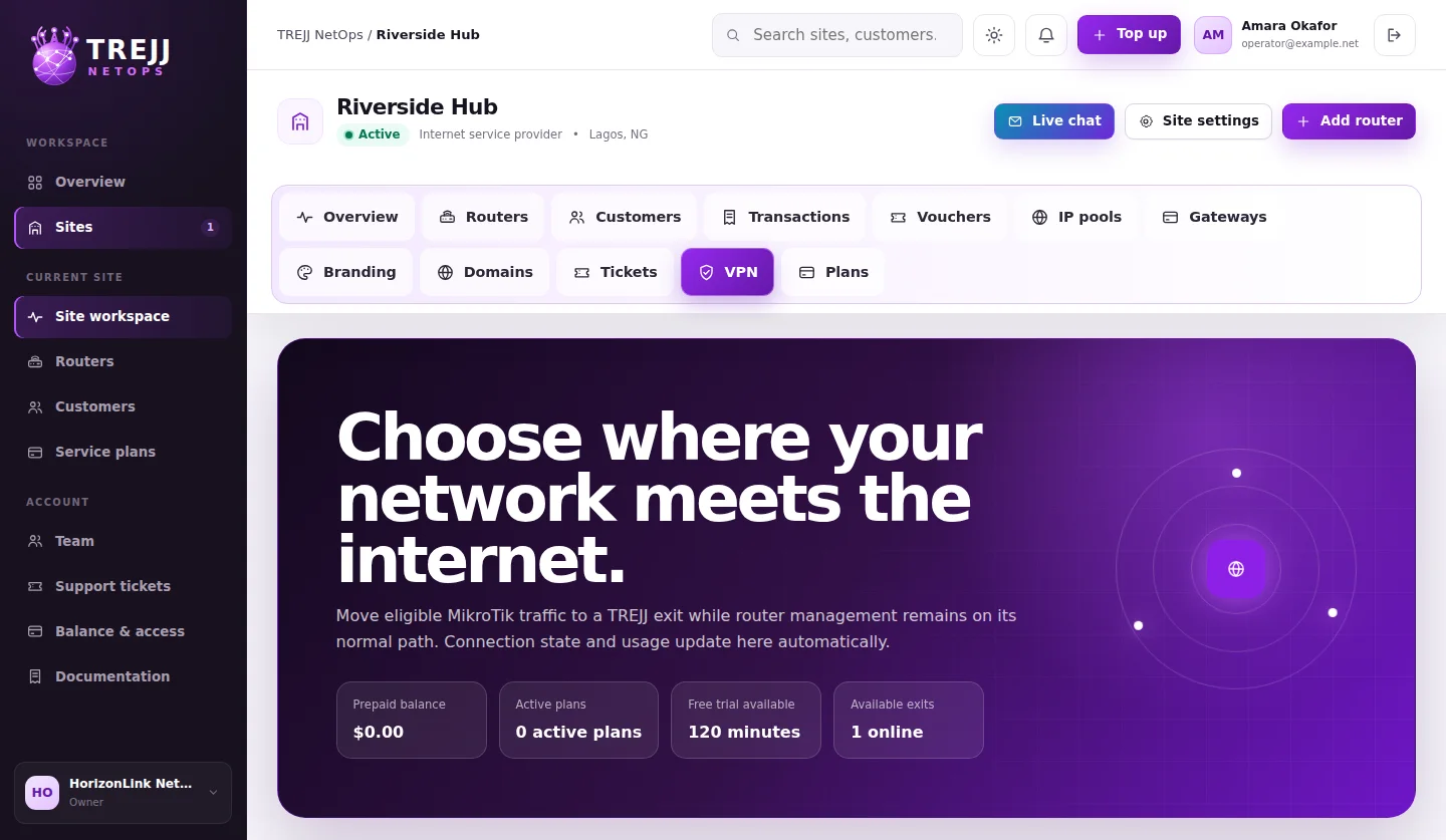 Searchable VPN locations with Data centre and Residential pricing